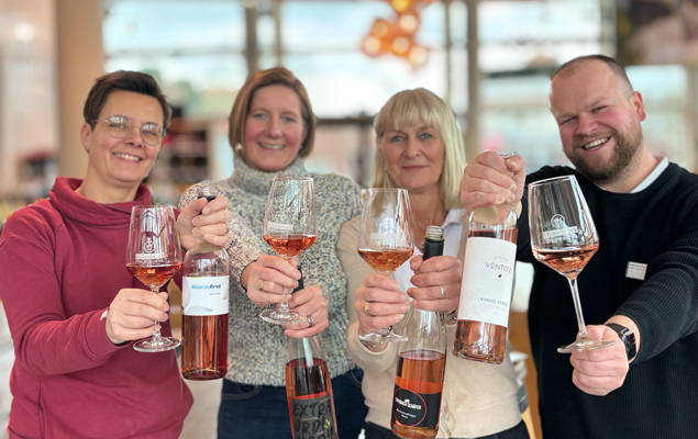 Unsere Genuss-Bande mit Roséwein